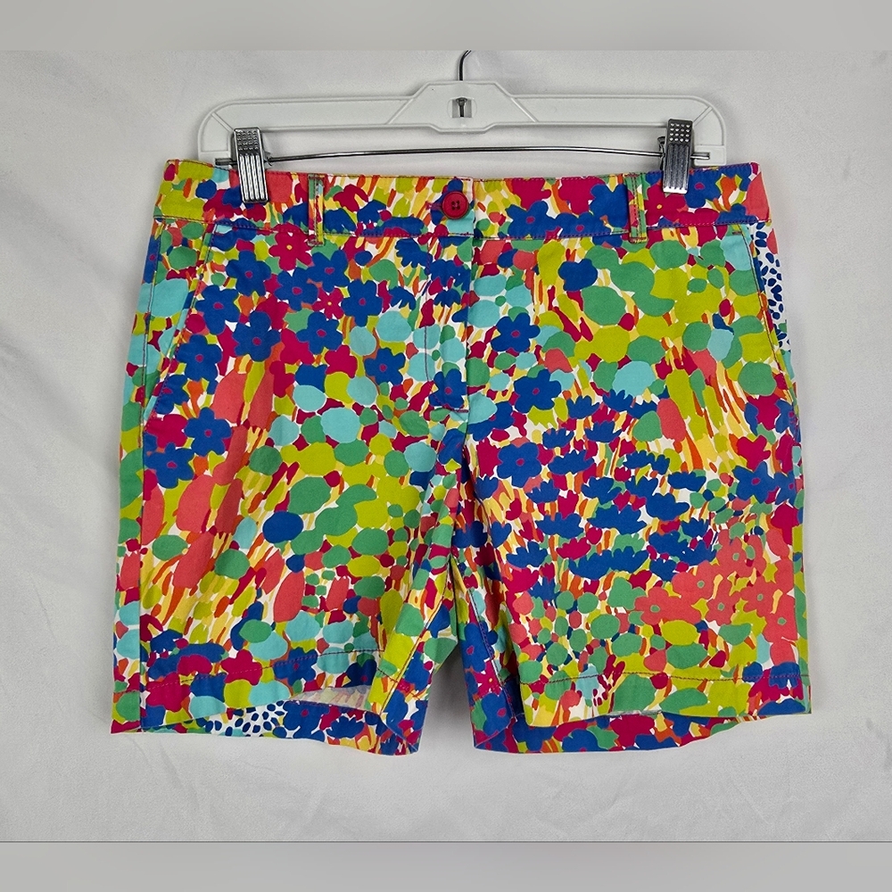 Talbots The Weekend Short Colorful Bohemian Beachy Shorts sz 8p